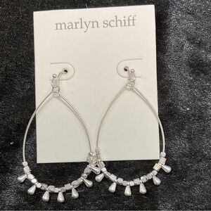 Marlyn Schiff Silver Teardrop Earrings